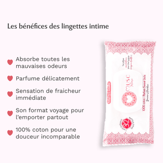 Lingettes Intimes Sweet Litchi - La Délicieuse x30