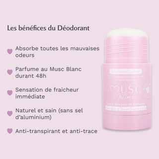 Déodorant naturel au Musc Blanc 🌟