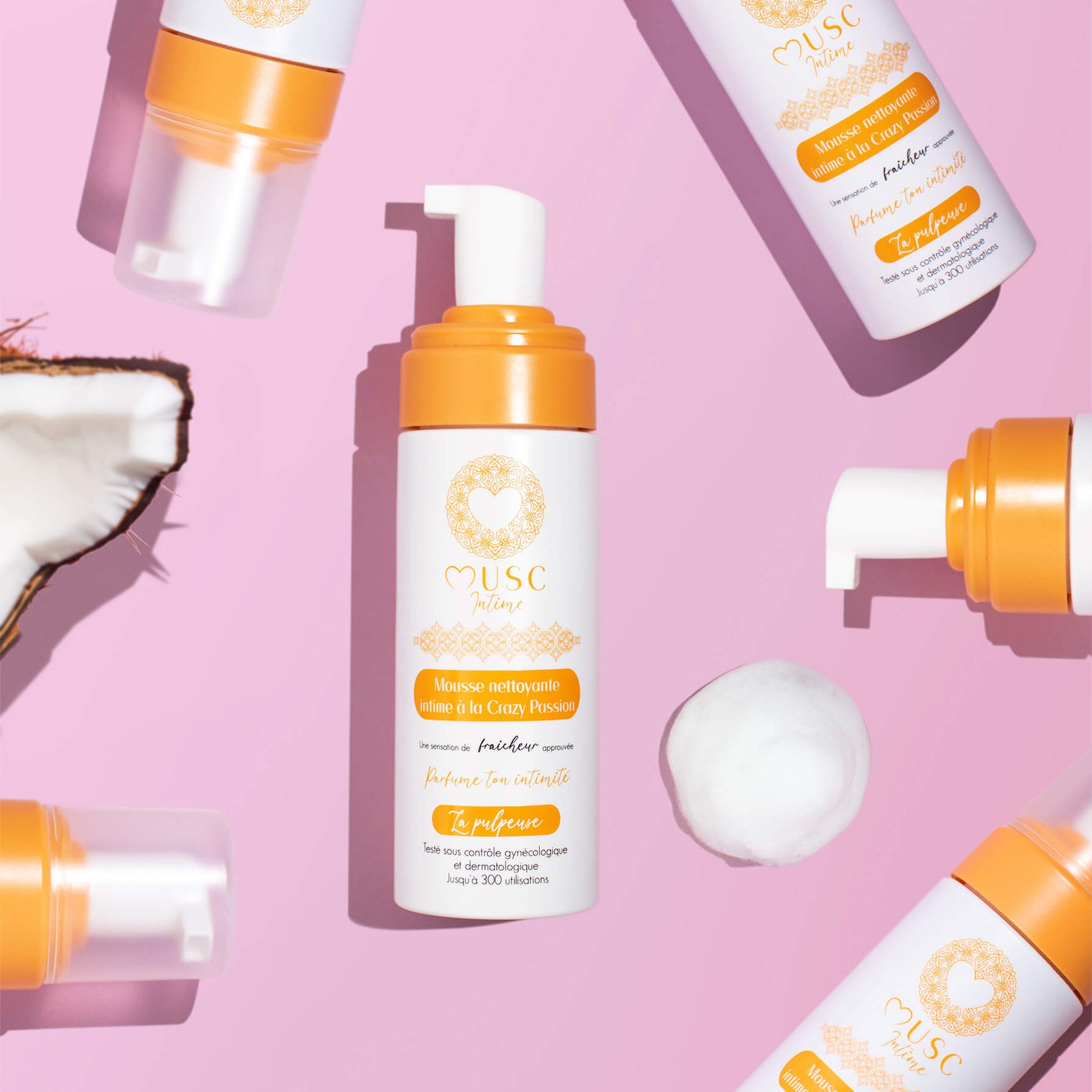 Mousse nettoyante intime à la Crazy Passion - La Pulpeuse (150ml) Image