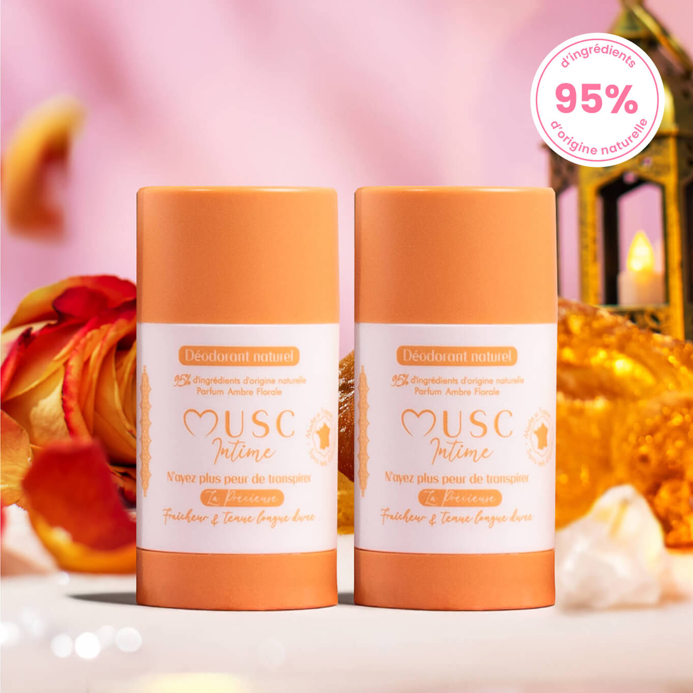 2 deodorants Amber Flower Image