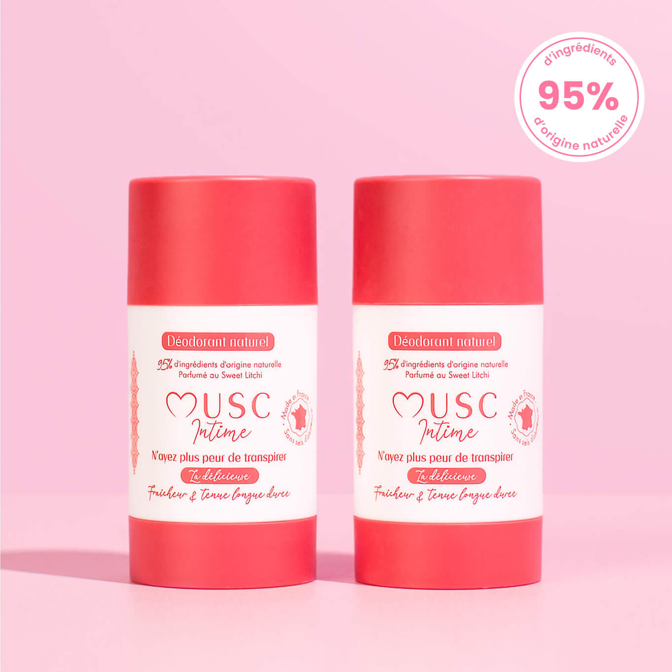 2 Sweet Lychee deodorants Image