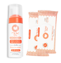 Mousse Nettoyante + 2 Lingettes Hot Peach