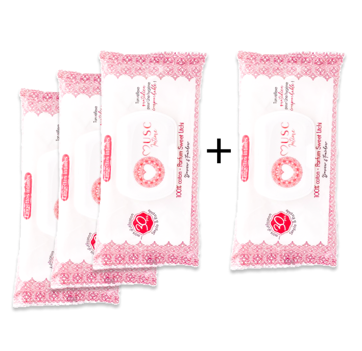 Lingettes toilette intime au Sweet Litchi - La Délicieuse x30 Image