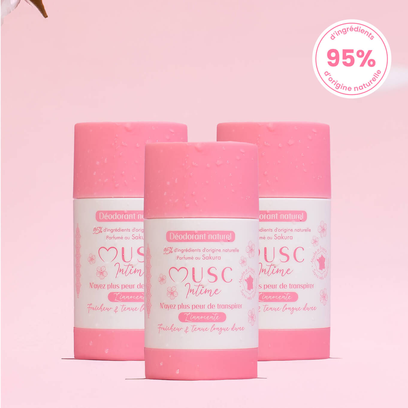 3 deodorants met Sakura Image
