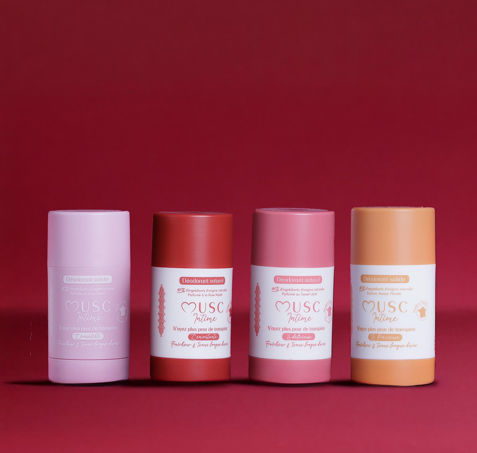 Le pack 4 déodorants naturels AU CHOIX Image