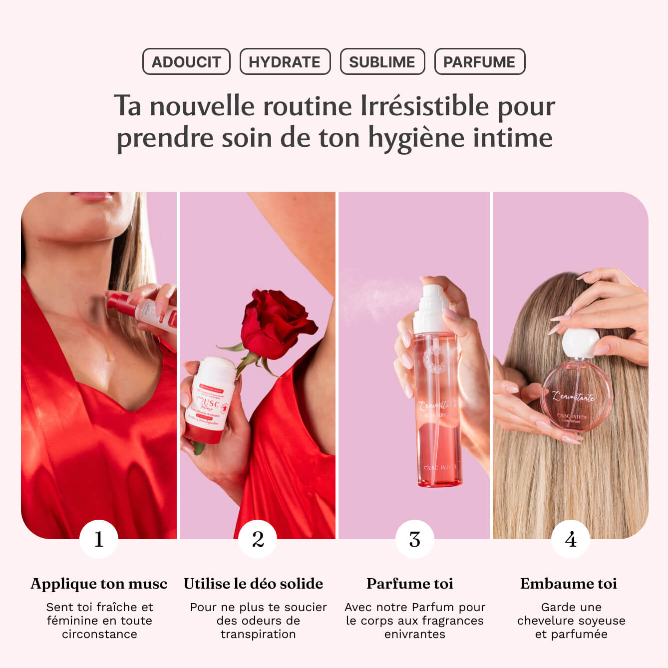 Parfum cheveux à la Rose Mystik - L'envoûtante Image