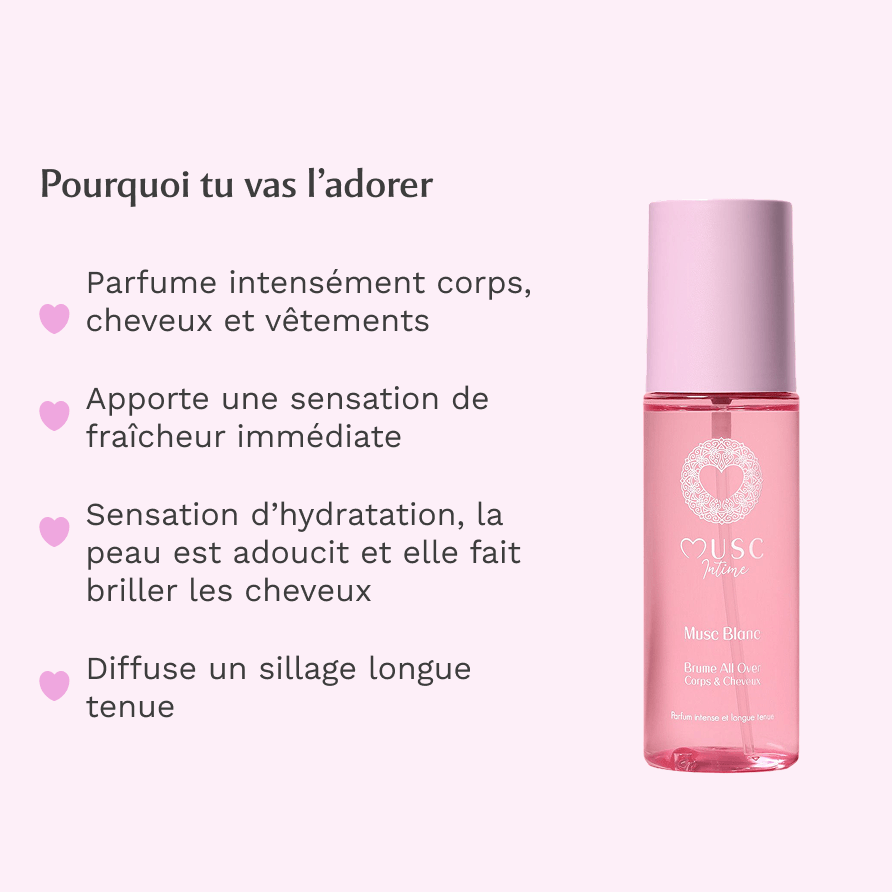Brume All Over Corps & Cheveux au Musc Blanc Image