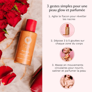 Huile Glow Pailletée Corps Rose Mystik Image