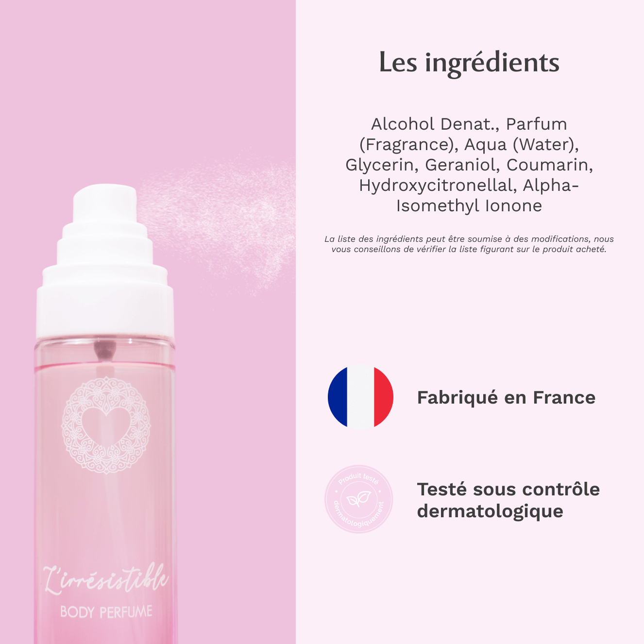 Parfum Corps au Musc Blanc - L'irrésistible Image
