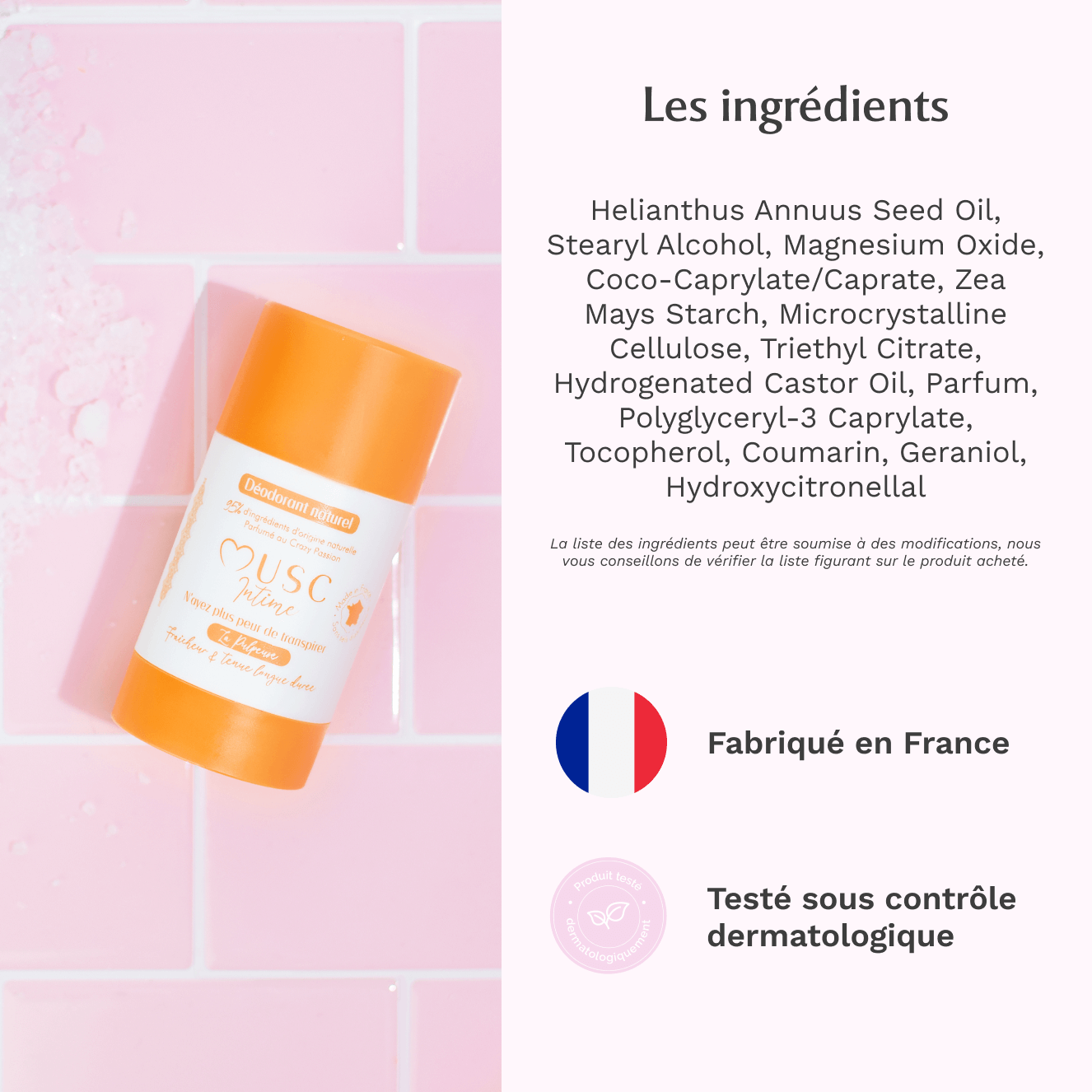 Déodorant Naturel à la Crazy Passion - La Pulpeuse Image