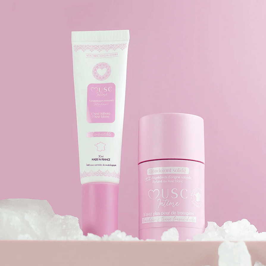 Gel parfumant + déodorant naturel au Musc Blanc Image