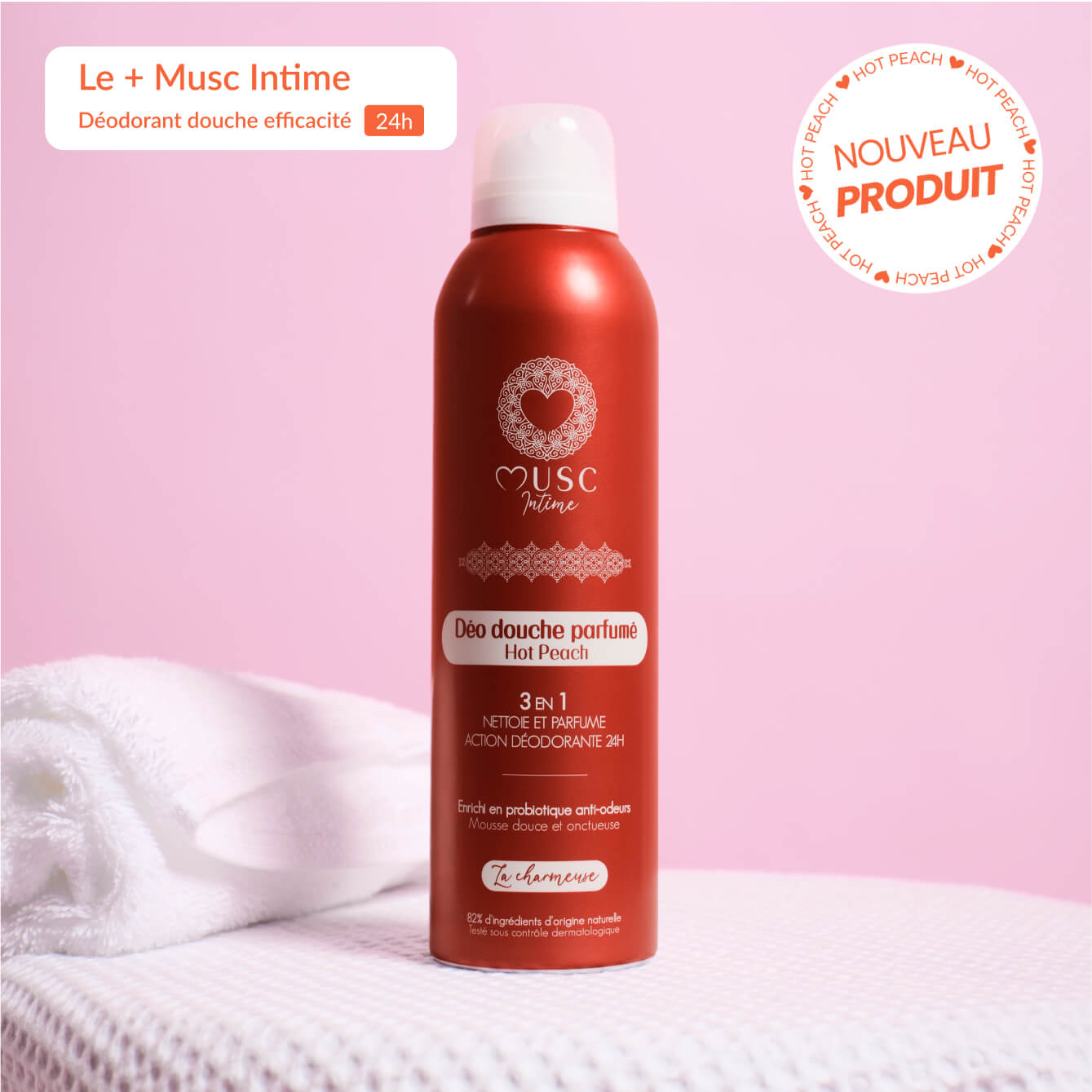 Déo douche parfumé Hot Peach - La Charmeuse Image