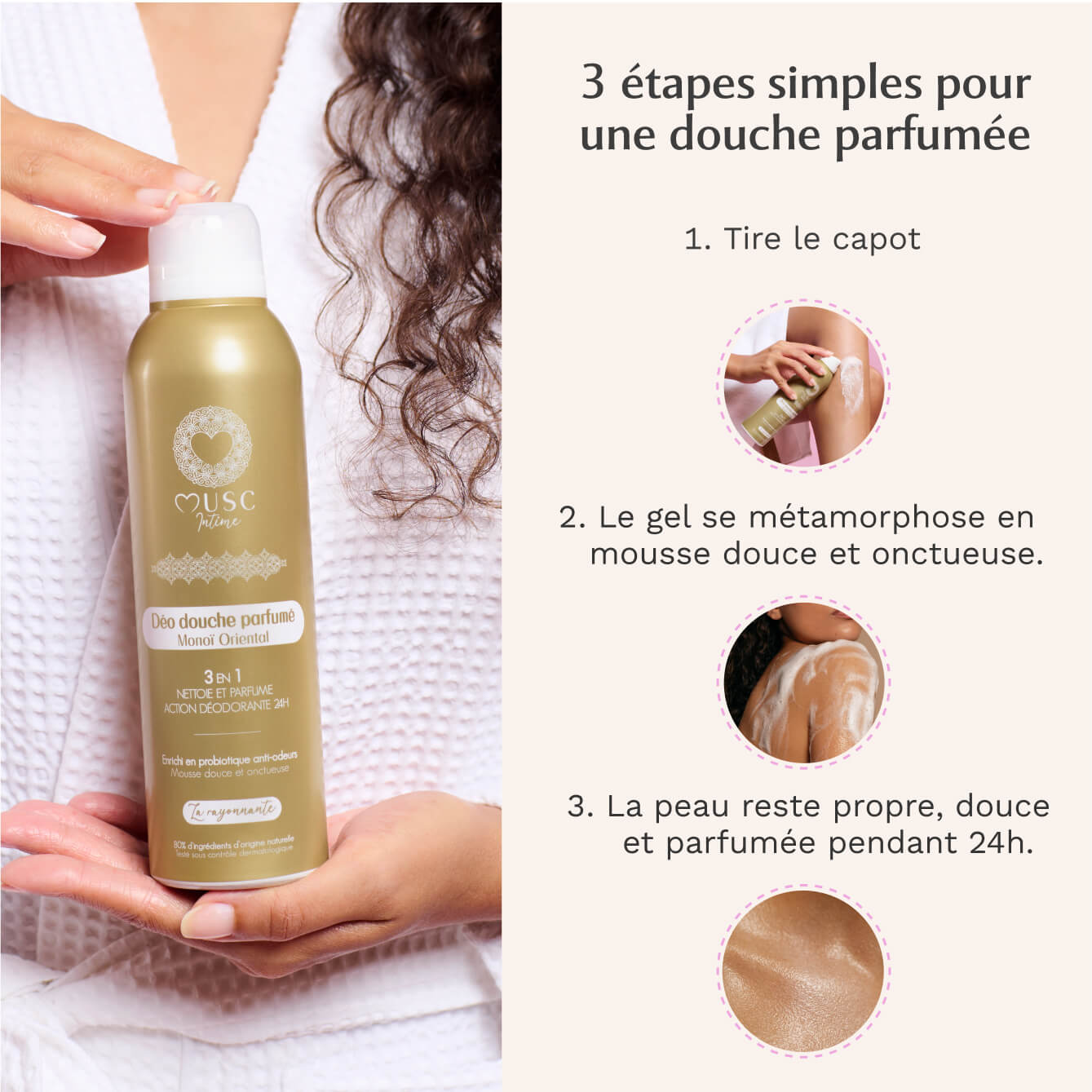 Déo douche parfumé Monoï Oriental - La Rayonnante Image