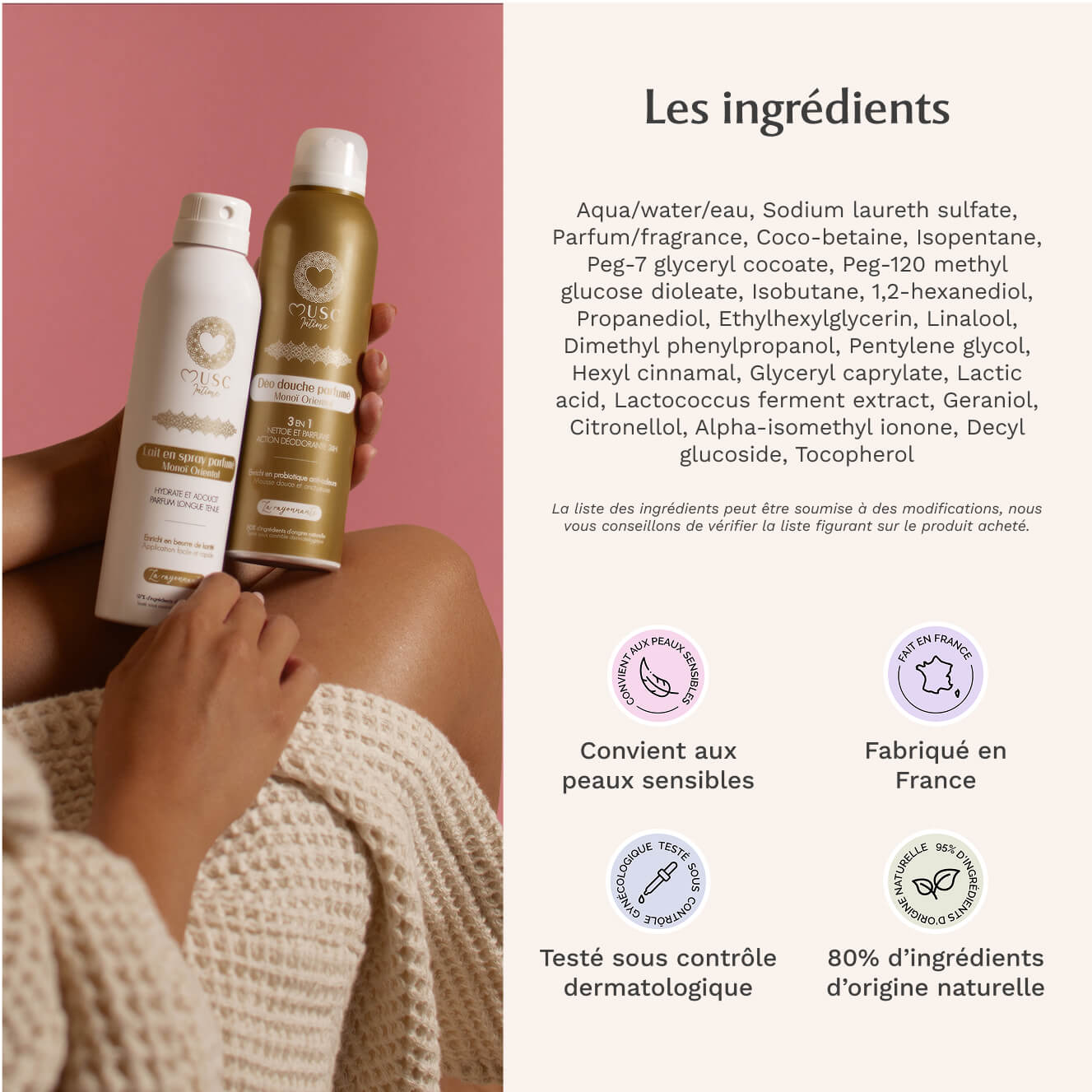 Déo douche parfumé Monoï Oriental - La Rayonnante Image