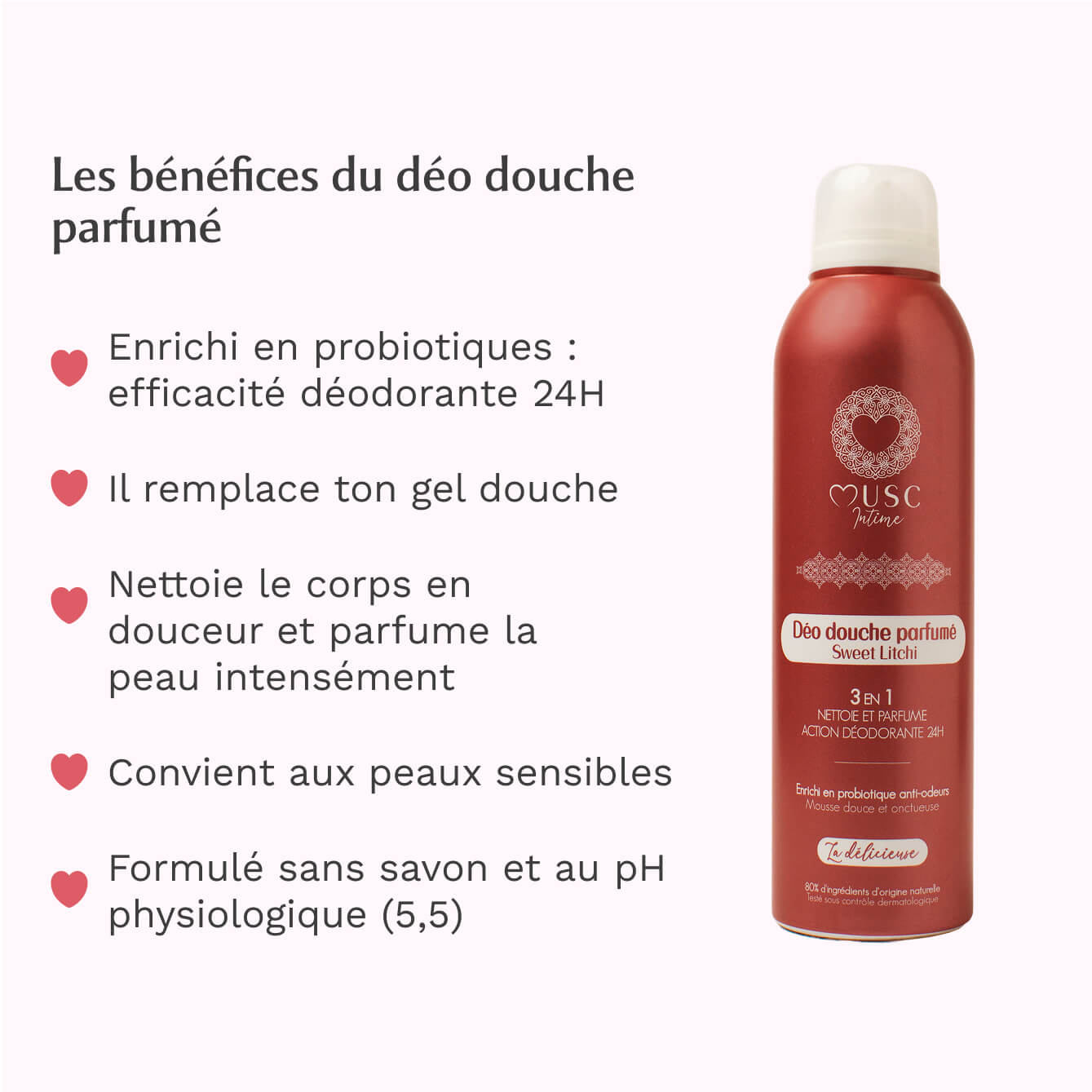 Déo douche parfumé Sweet Litchi - La Délicieuse Image
