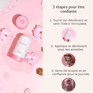 Le duo de l'Innocente : Déodorant Naturel Sakura + 30 Lingettes Musc Blanc