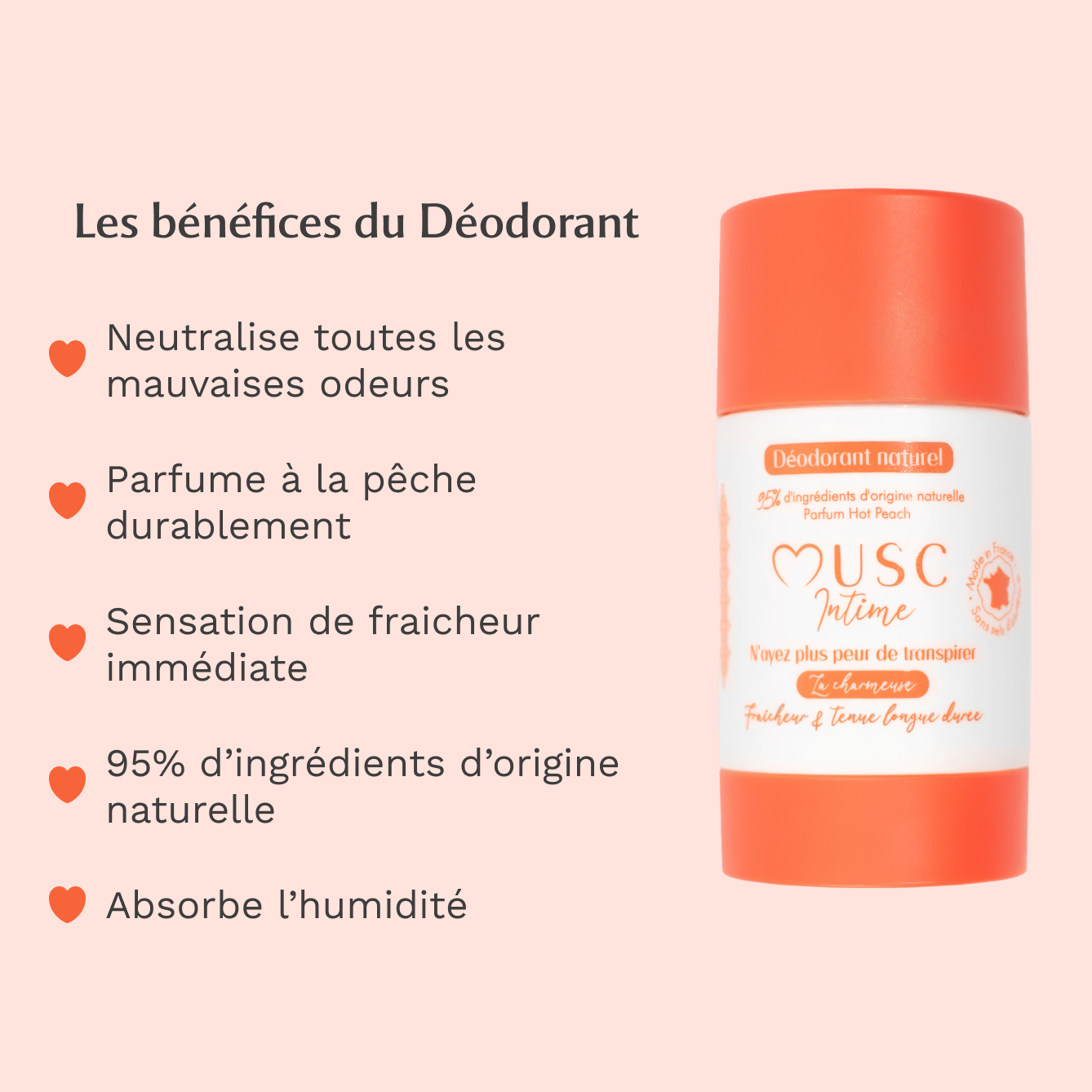 Déodorant Naturel à la Hot Peach - La Charmeuse Image