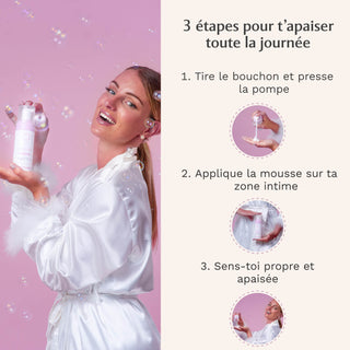 Mousse nettoyante intime au Musc Blanc (150ml)