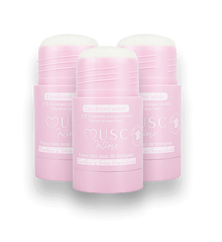 Set of 3 Tahara White Musk natural deodorants - 50g