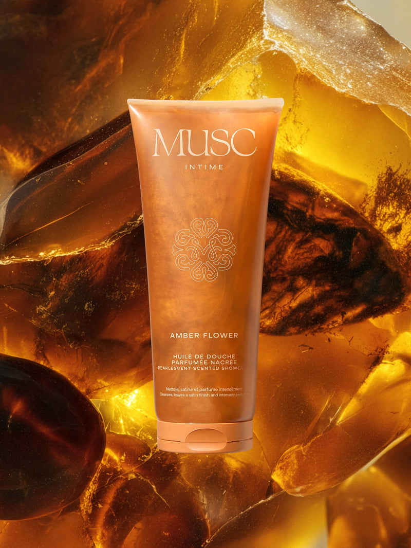 Amber Flower - Huile de Douche Parfumée Nacrée Image