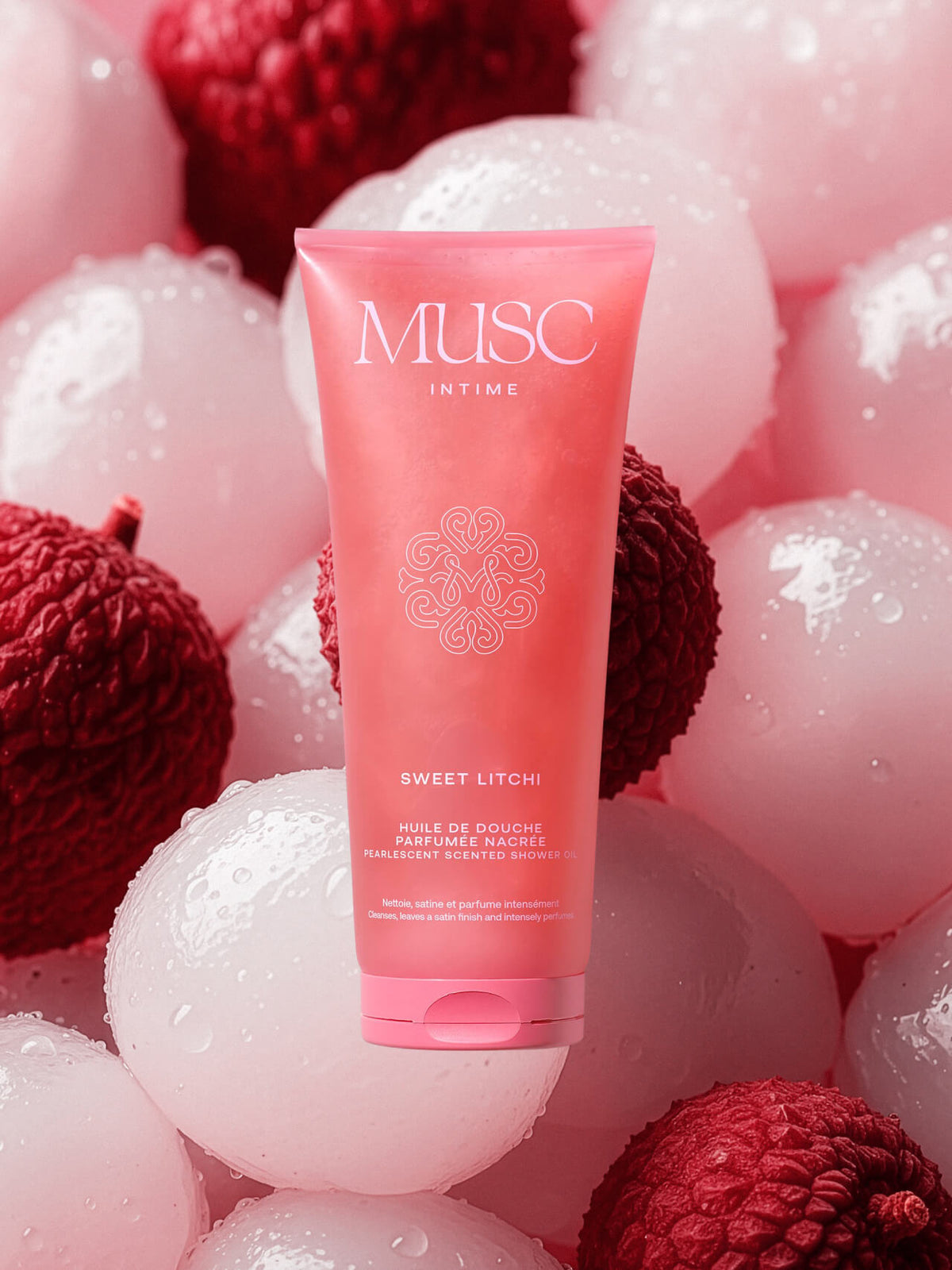 Sweet Litchi - Huile de Douche Parfumée Nacrée Image