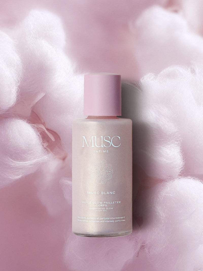 Musc Blanc - Huile Glow Pailletée Corps Image