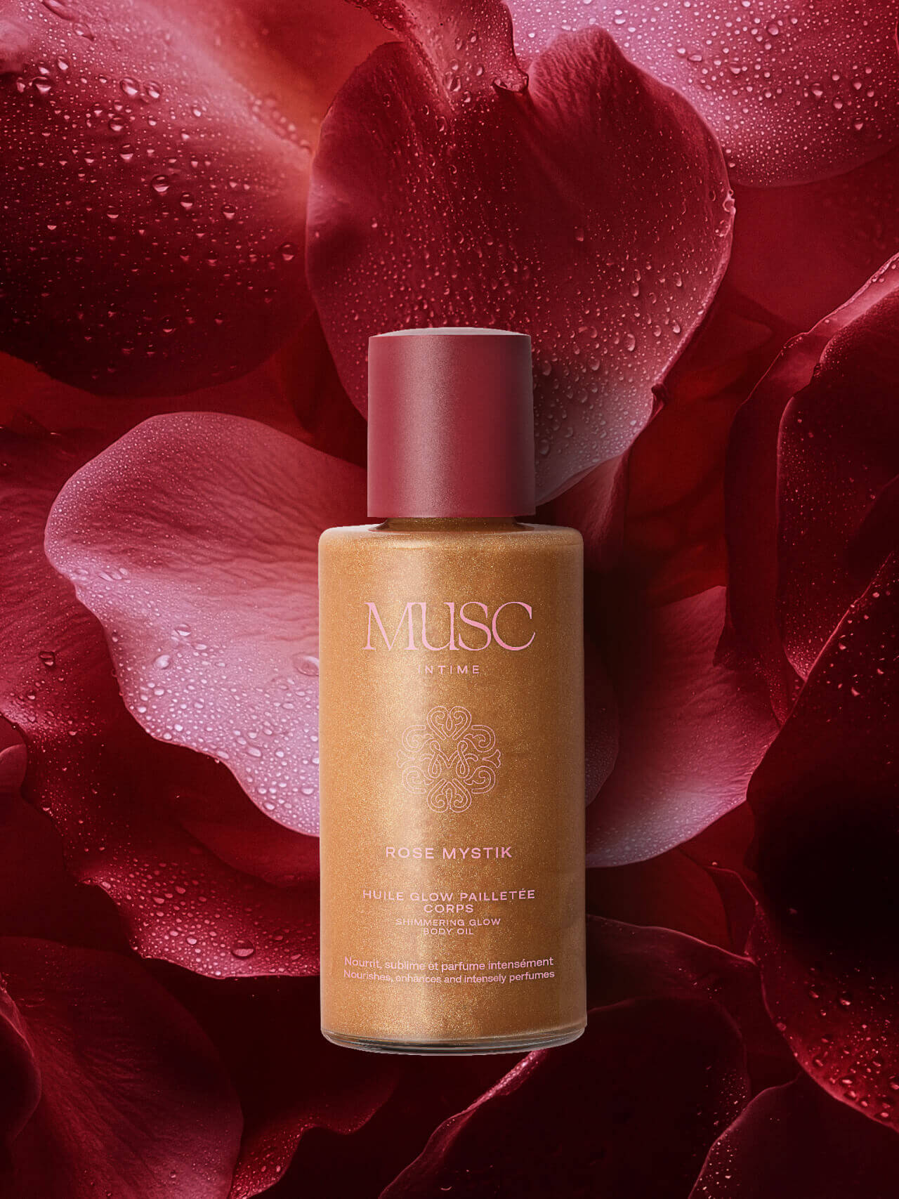 Rose Mystik - Huile Glow Pailletée Corps Image