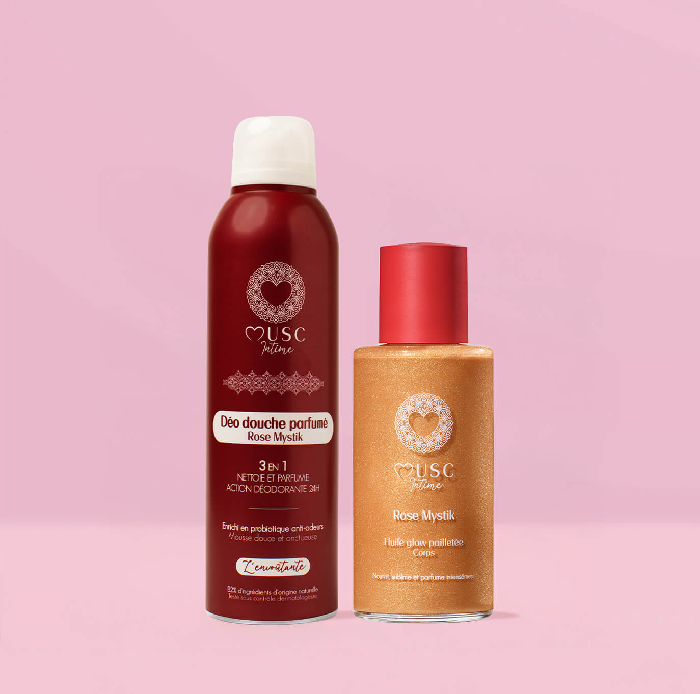 Le Kit Douche Pailleté Rose Mystik Image