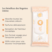 Lingettes Intimes - Paquet de 30 - Amber Flower - La Précieuse Image