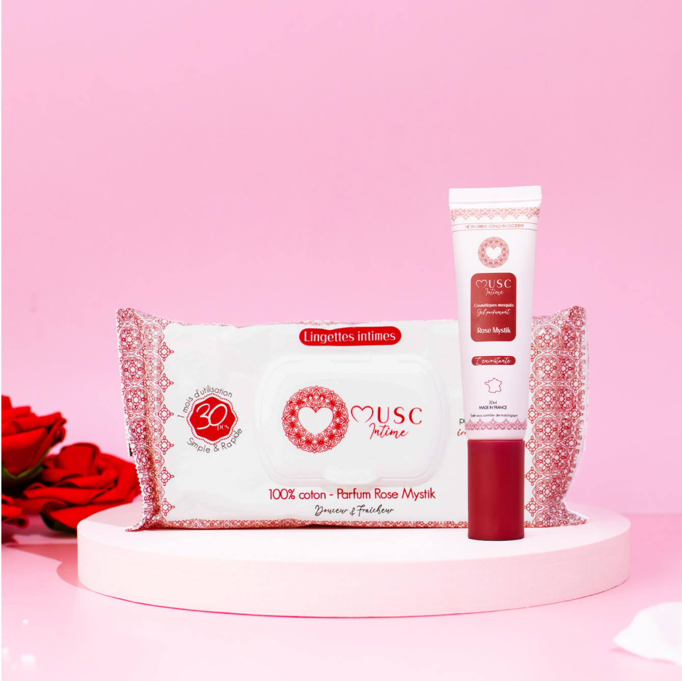 Lingettes nettoyantes et Gel parfumant à la Rose Mystik Image