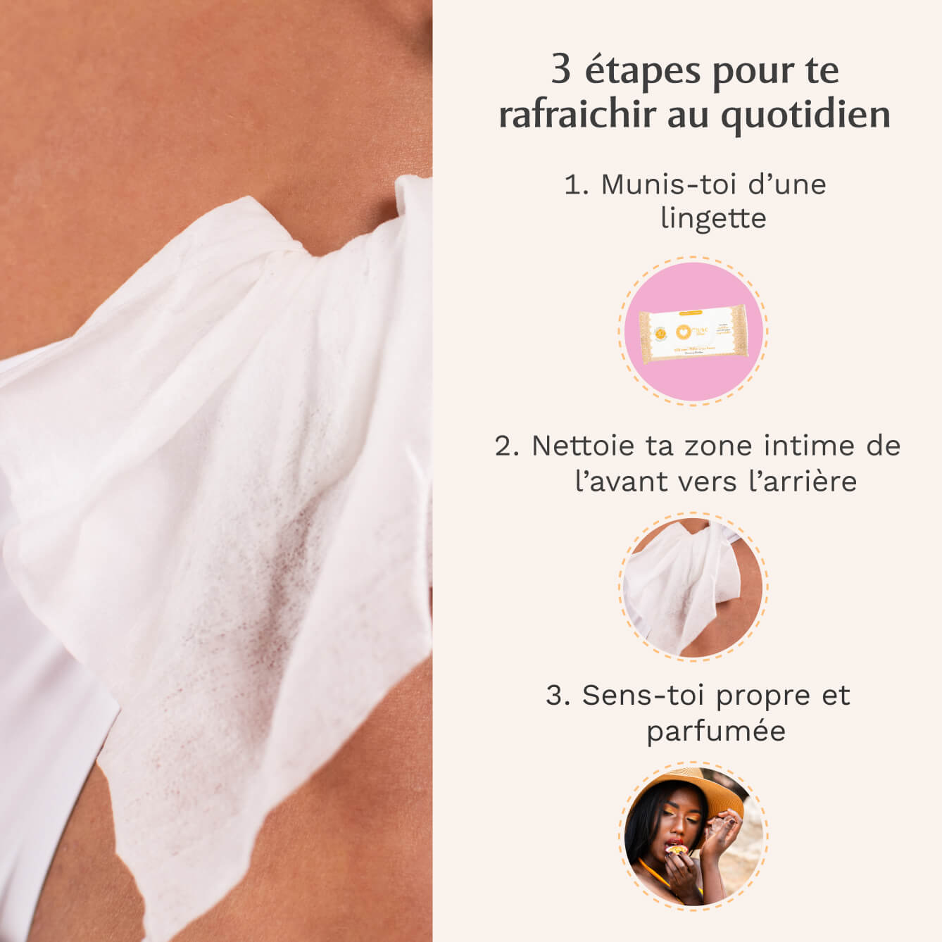 Lingettes toilette intime - Paquet de 30 à la Crazy Passion - La Pulpeuse Image