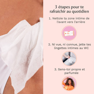 Lingettes Intimes - Paquet de 30 - Hot Peach - La Charmeuse