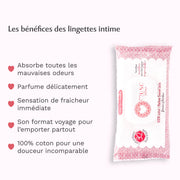 Lingettes toilette intime au Sweet Litchi - La Délicieuse x30 Image