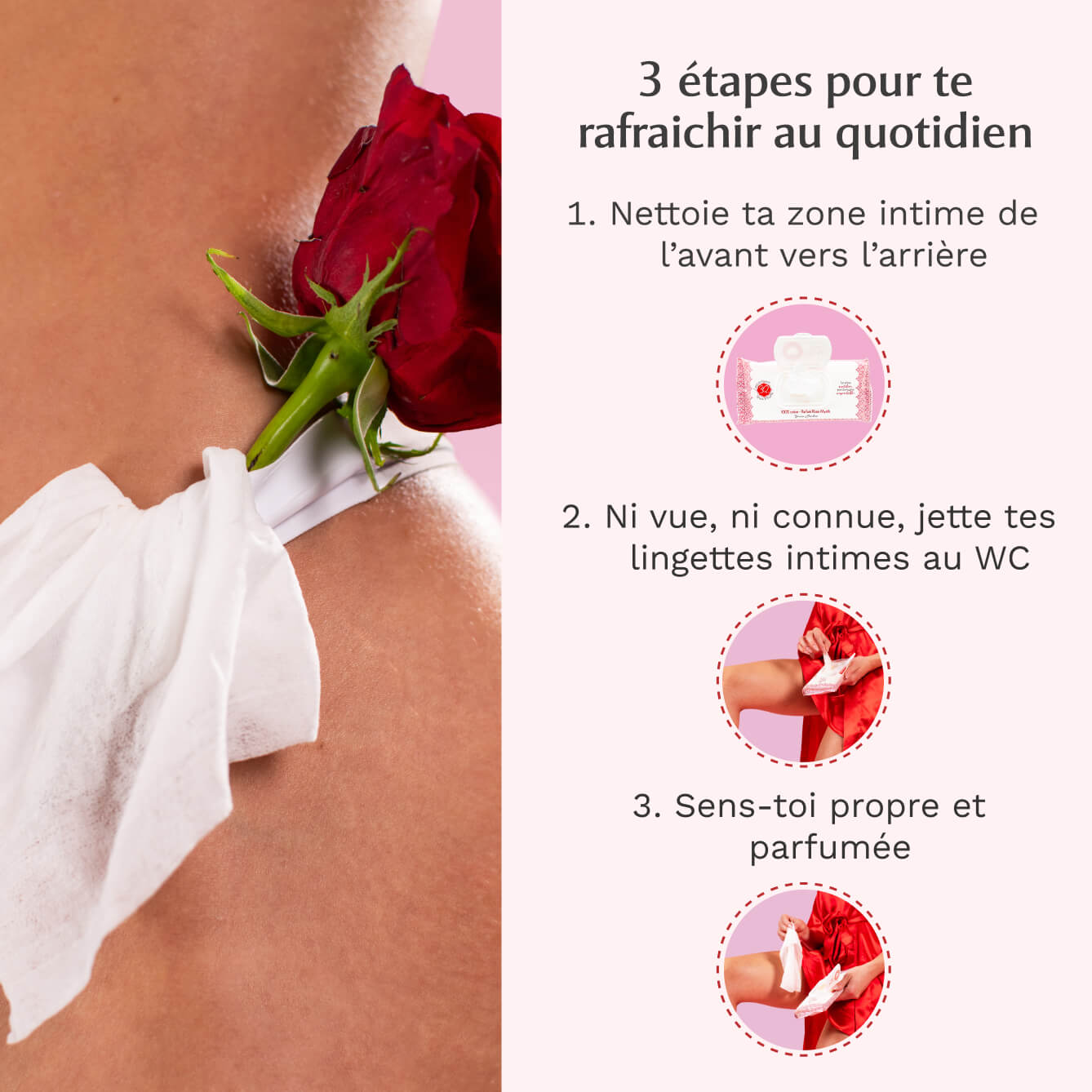 Lingettes nettoyantes et Gel parfumant à la Rose Mystik Image