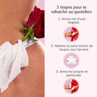 Lingettes Intimes - Paquet de 30 - Rose Mystik - L'Envoûtante