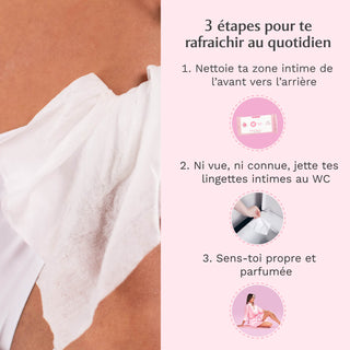 Lingettes Intimes - Paquet de 30 - Sakura - L'Innocente