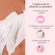 Lingettes toilette intime - Paquet de 30 au Sakura - L'Innocente Image