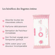 Lingettes toilette intime - Paquet de 30 au Sakura - L'Innocente Image