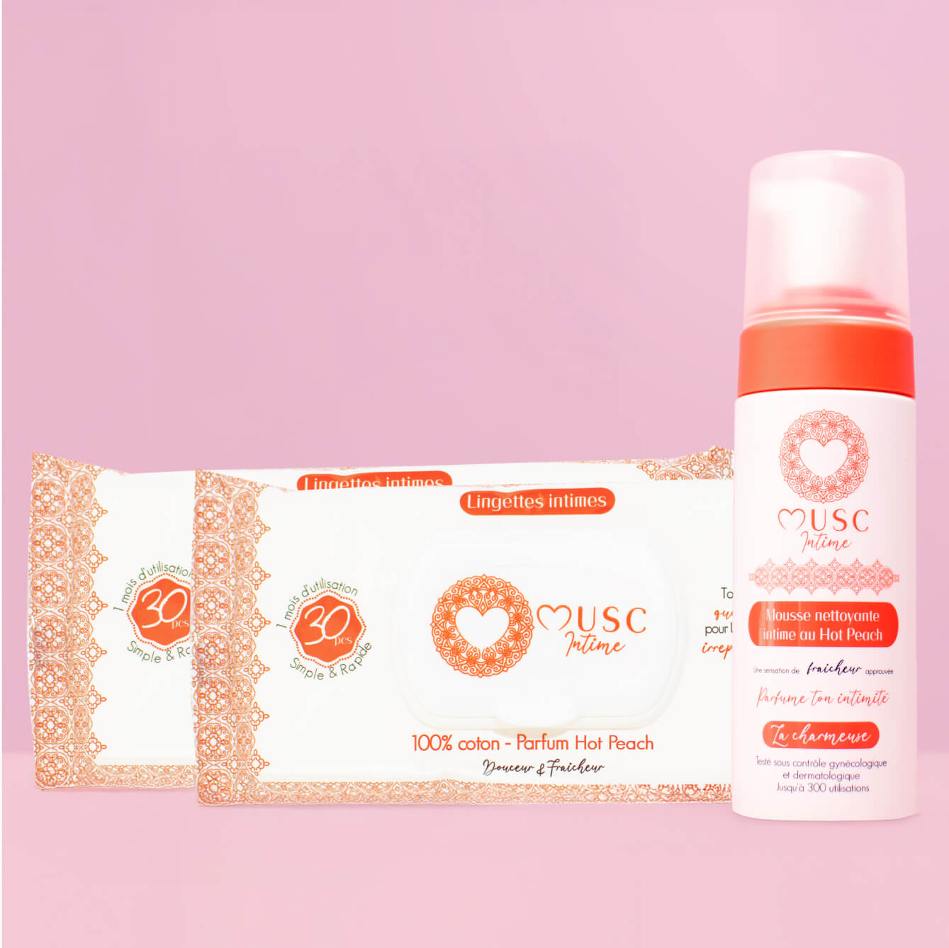 Mousse Nettoyante + 2 Lingettes Hot Peach Image