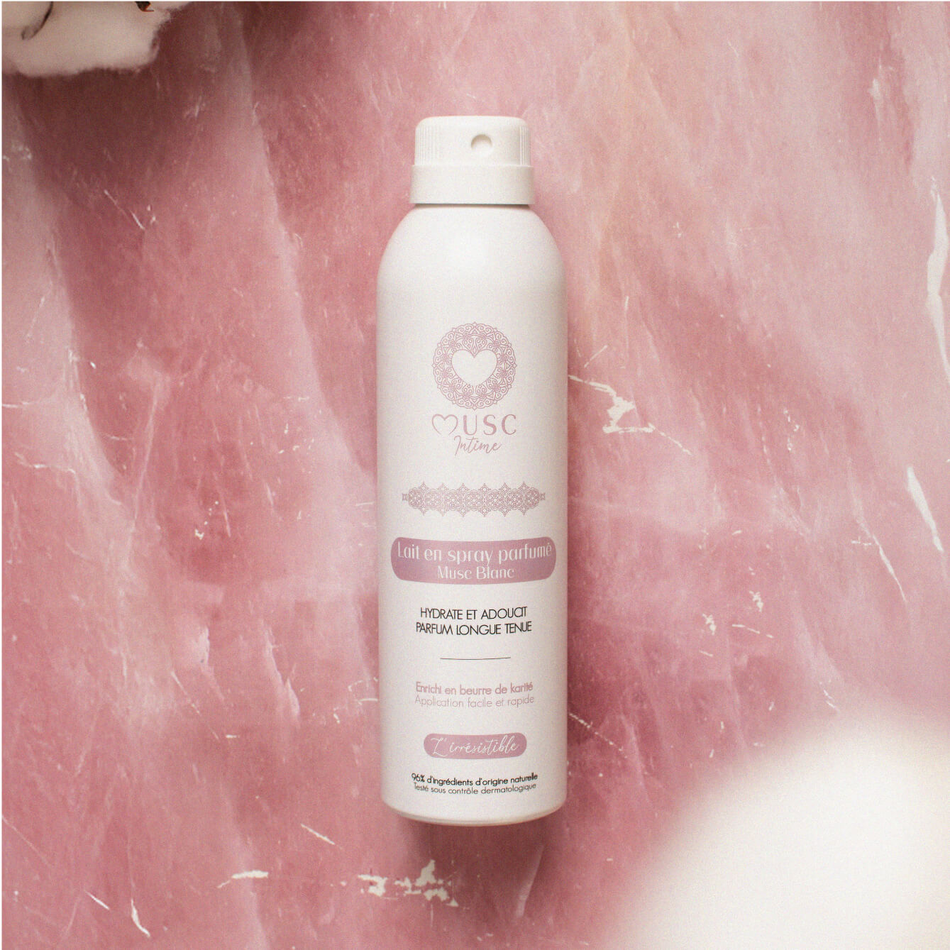 Lait en spray parfumé Musc Blanc - L'Irrésistible Image