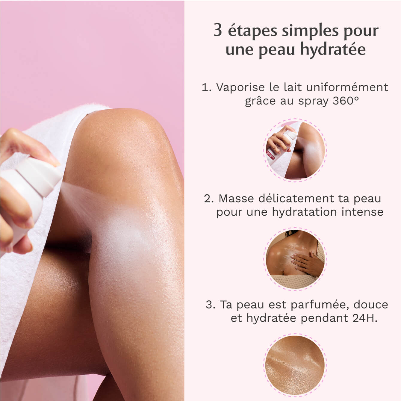 Lait en spray parfumé Rose Mystik - L’Envoutante Image