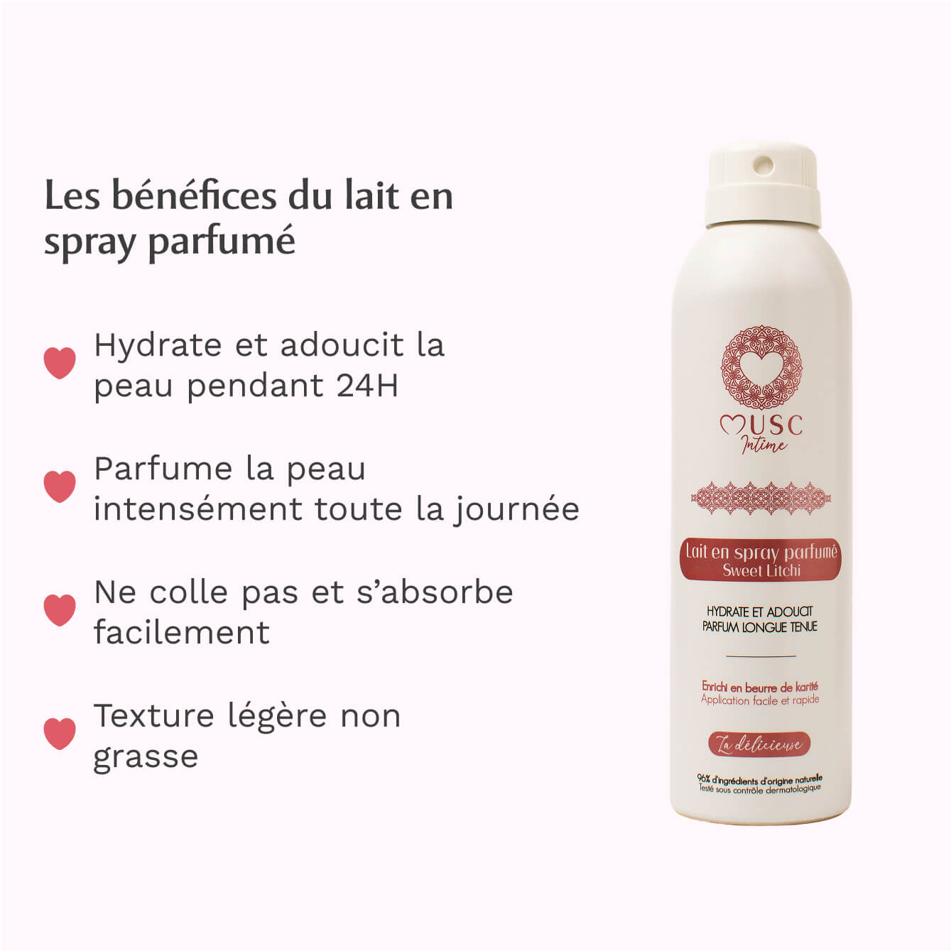 Lait en spray parfumé Sweet Litchi - La Délicieuse Image