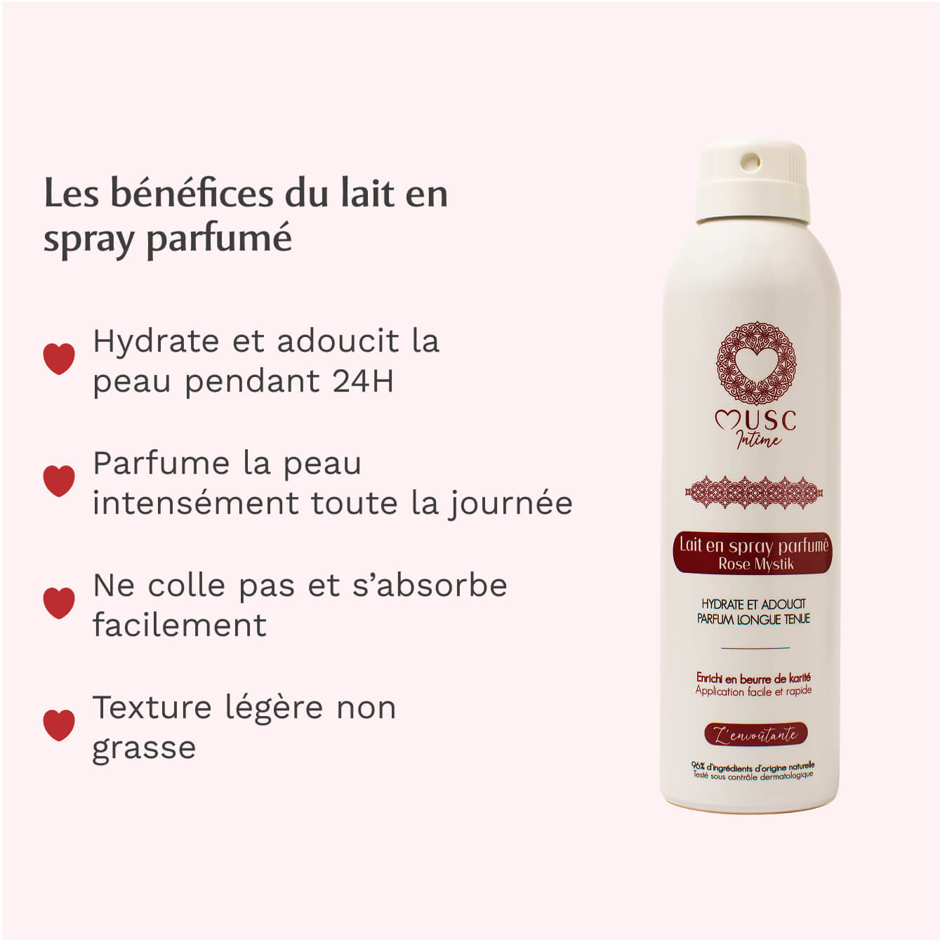 Lait en spray parfumé Rose Mystik - L’Envoutante Image