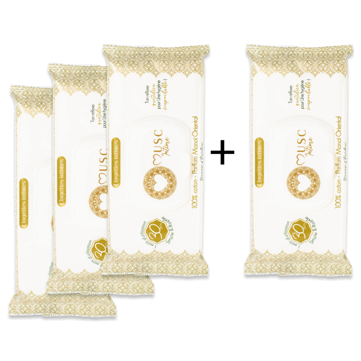 Lingettes toilette intime - Paquet de 30 au Monoï Oriental - La Rayonnante Image
