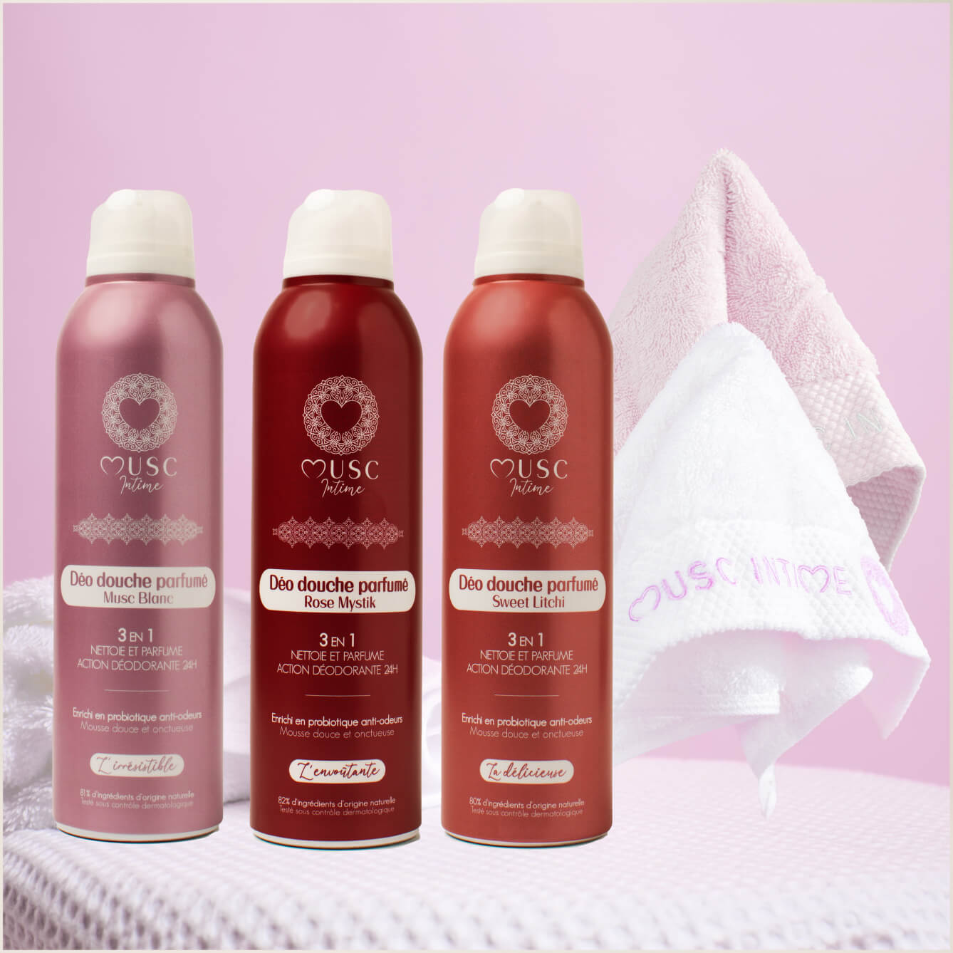 Pack of 3 scented shower deodorants discovery pack Image