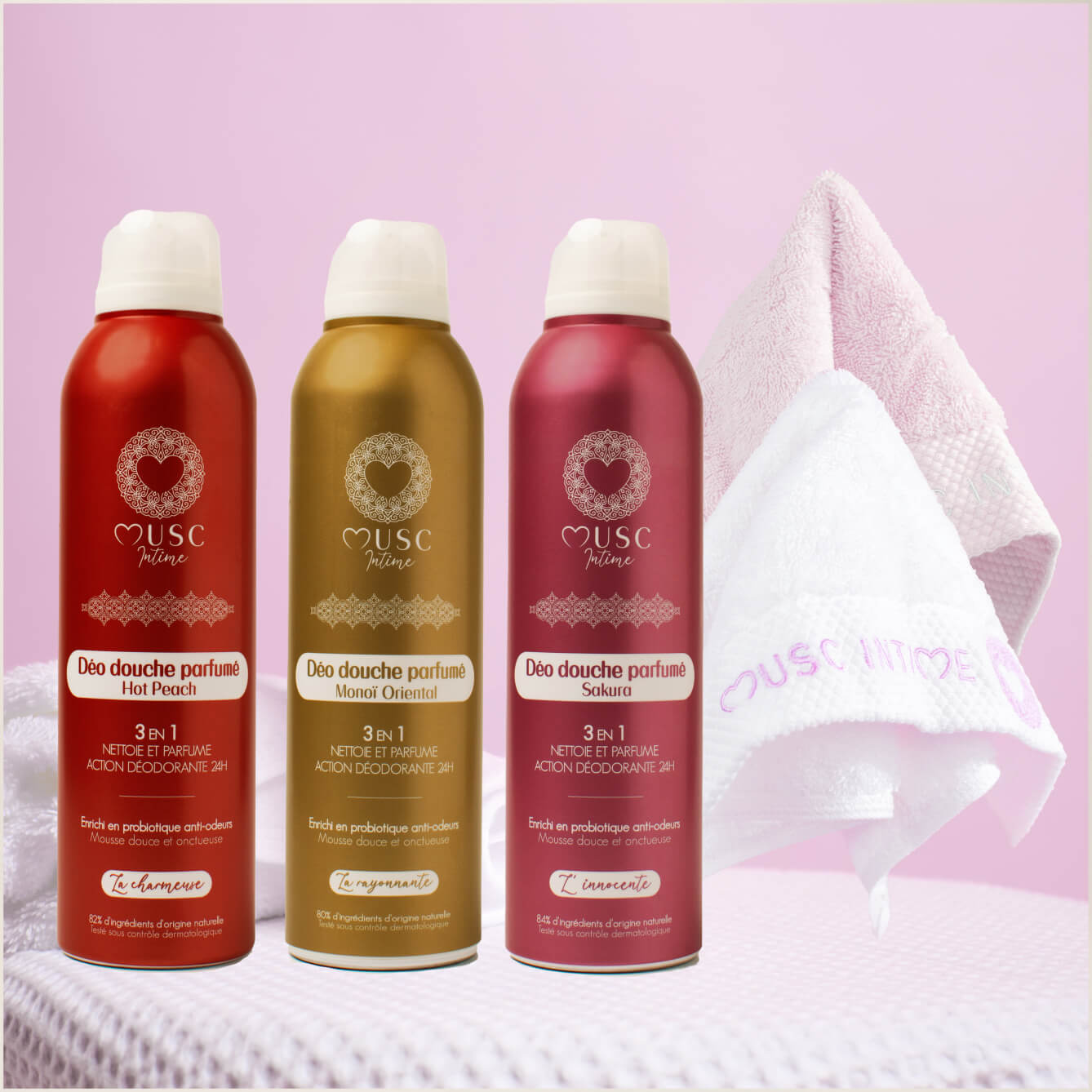 Lot de 3 déos douches parfumés au choix Image