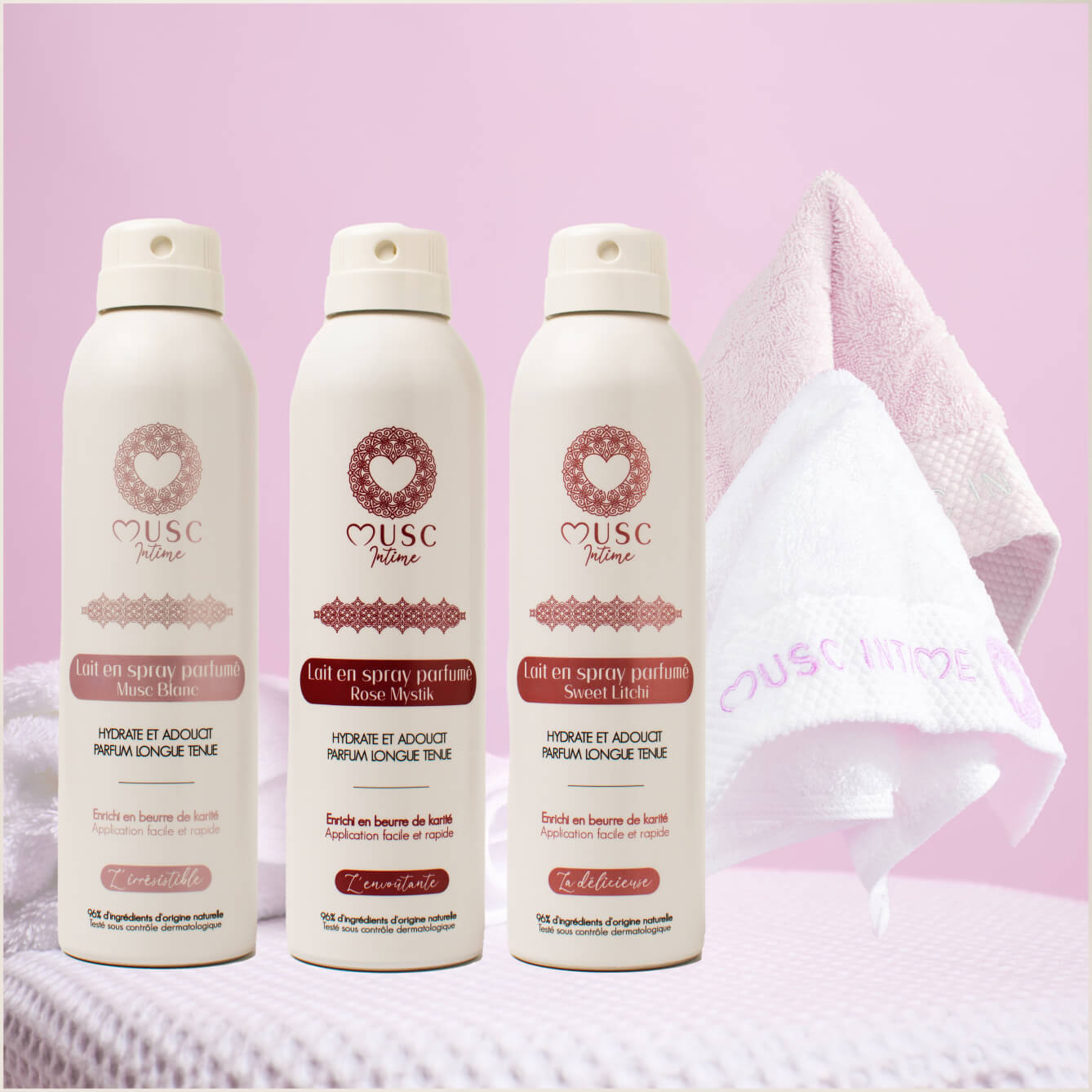 Lot de 3 laits en spray parfumés pack découverte Image