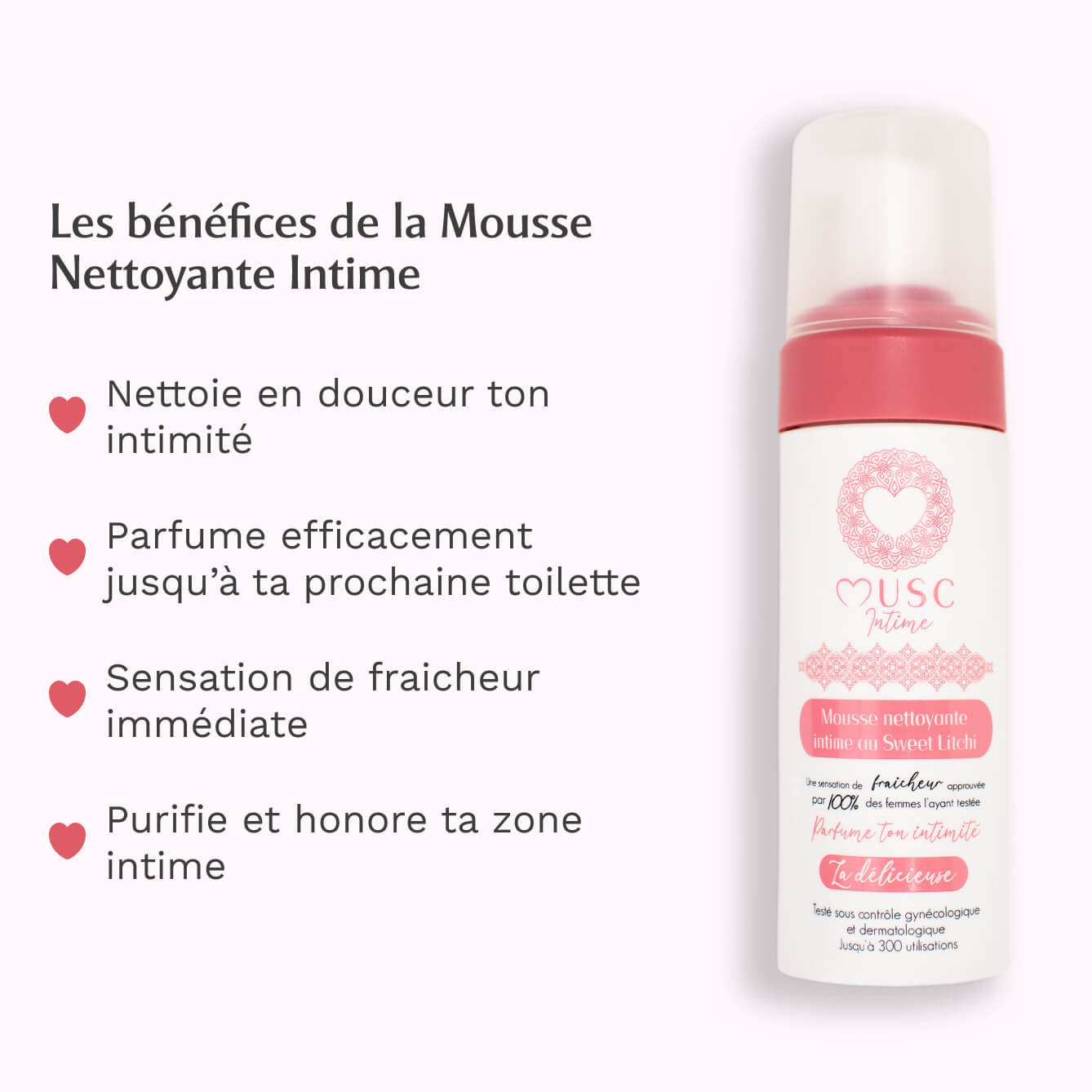 Mousse nettoyante intime au Sweet Litchi - La Délicieuse (150ml) Image