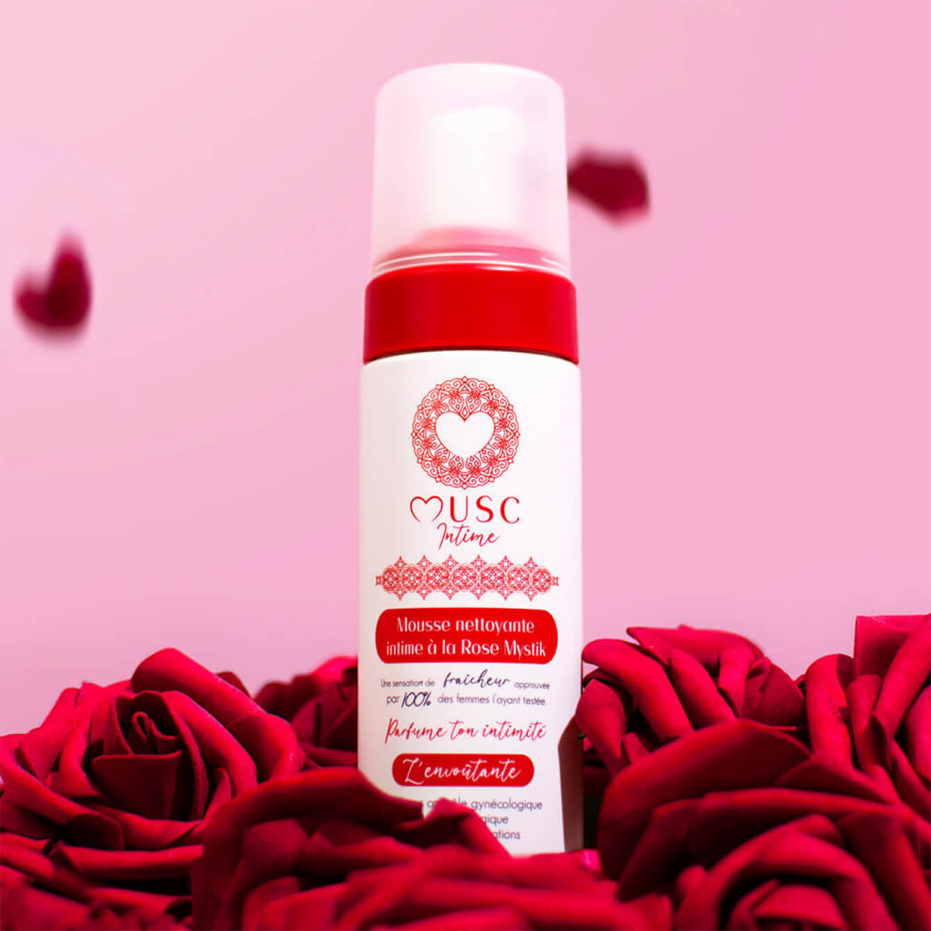 Mousse nettoyante intime à la Rose Mystik - L'Envoûtante (150ml) Image