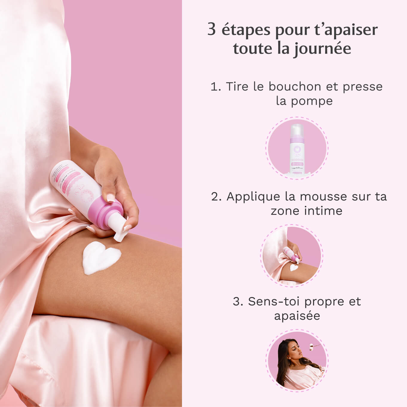 Mousse Nettoyante  intime au Musc Blanc - 150ml Image